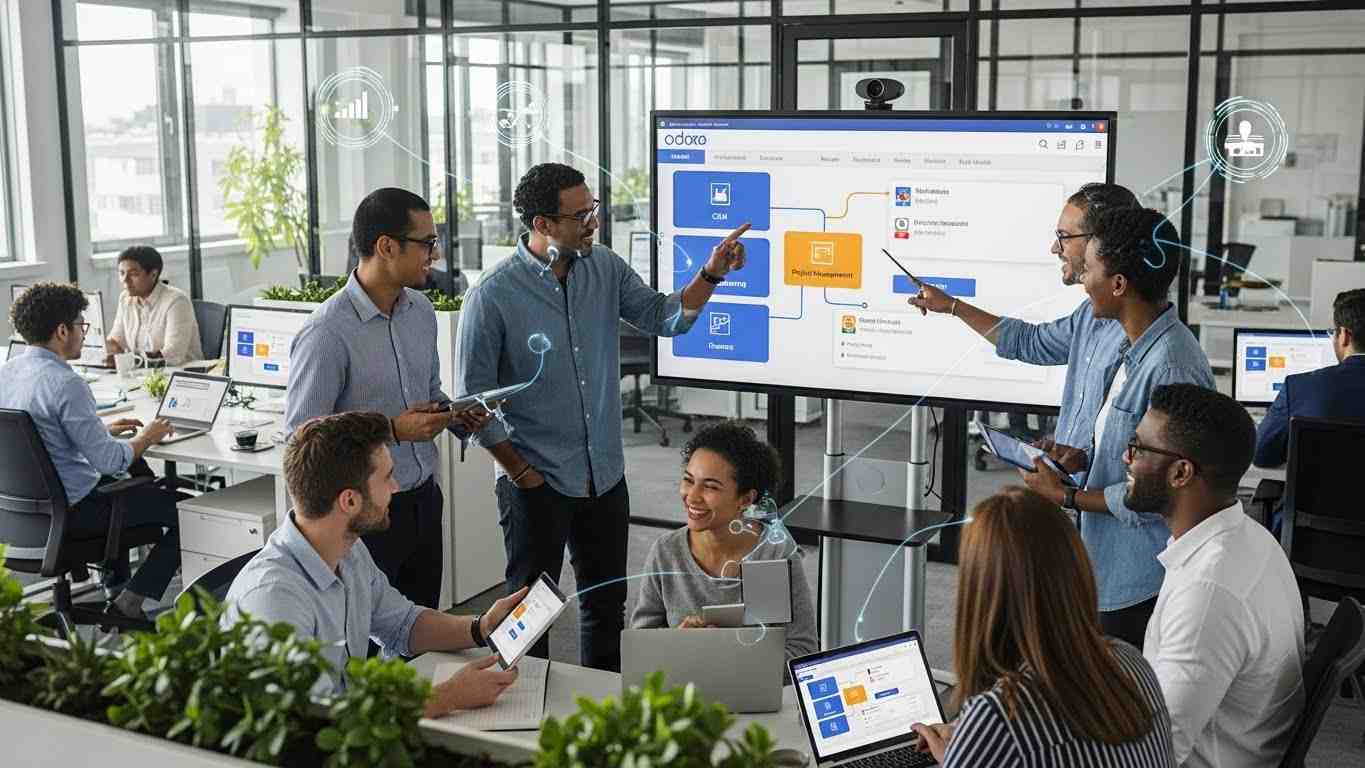 How Odoo ERP Improves Team Collaboration Across Departments
