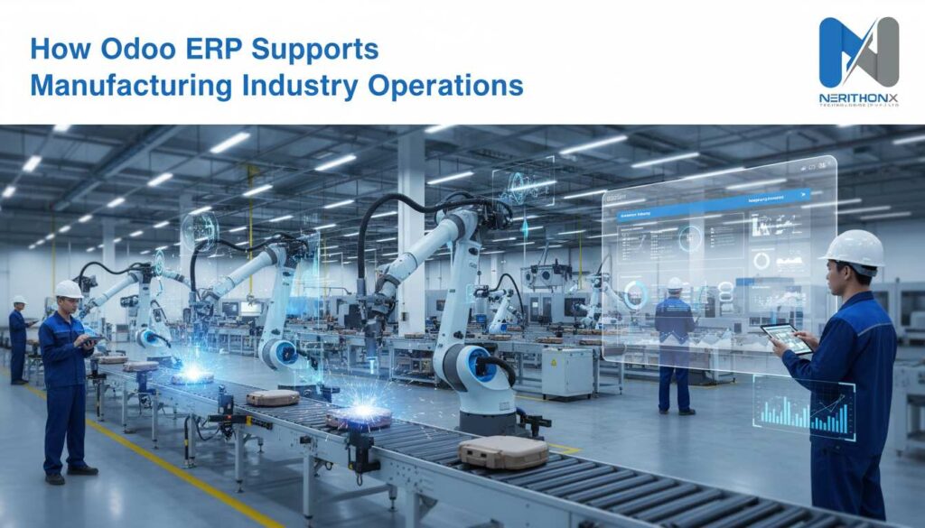 How Odoo ERP Supports Manufacturing Industry Operations