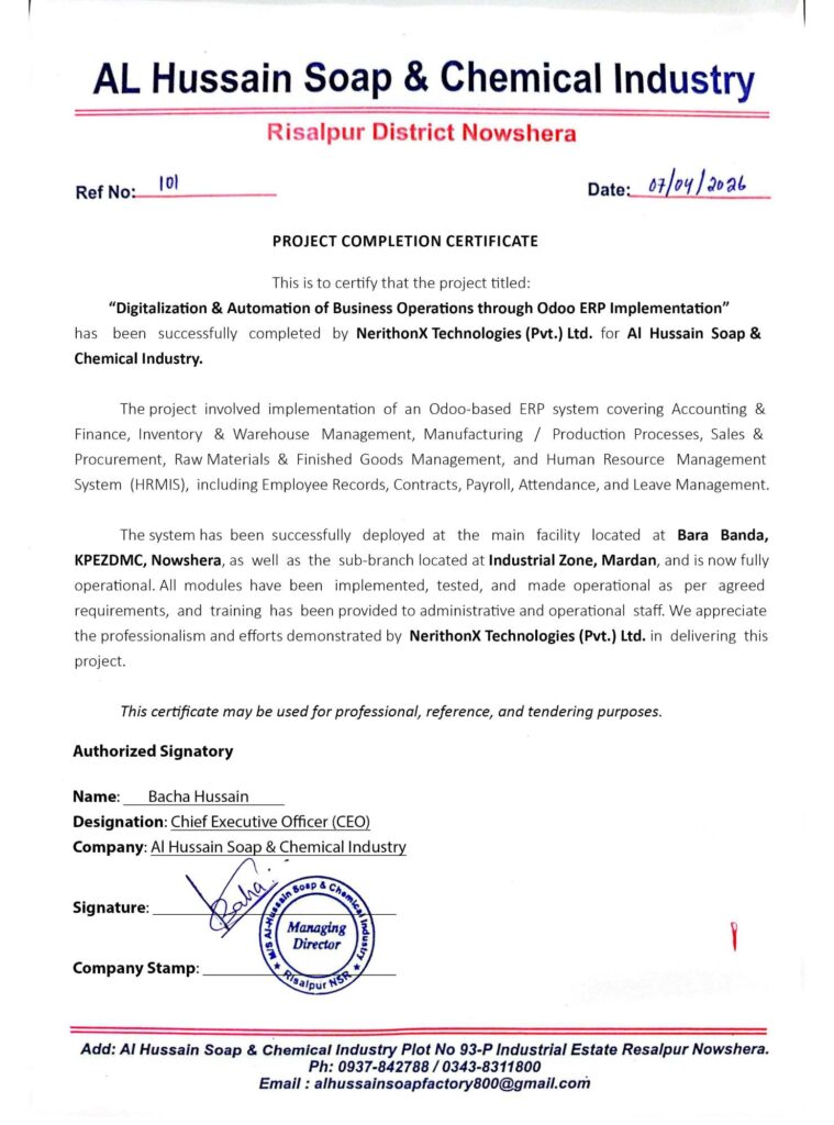 LOCs Al Hussain Soap Chemical Industry