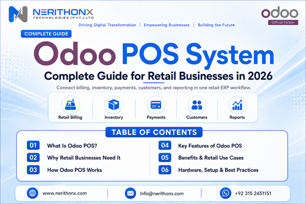 Odoo POS System for retail businesses in 2026