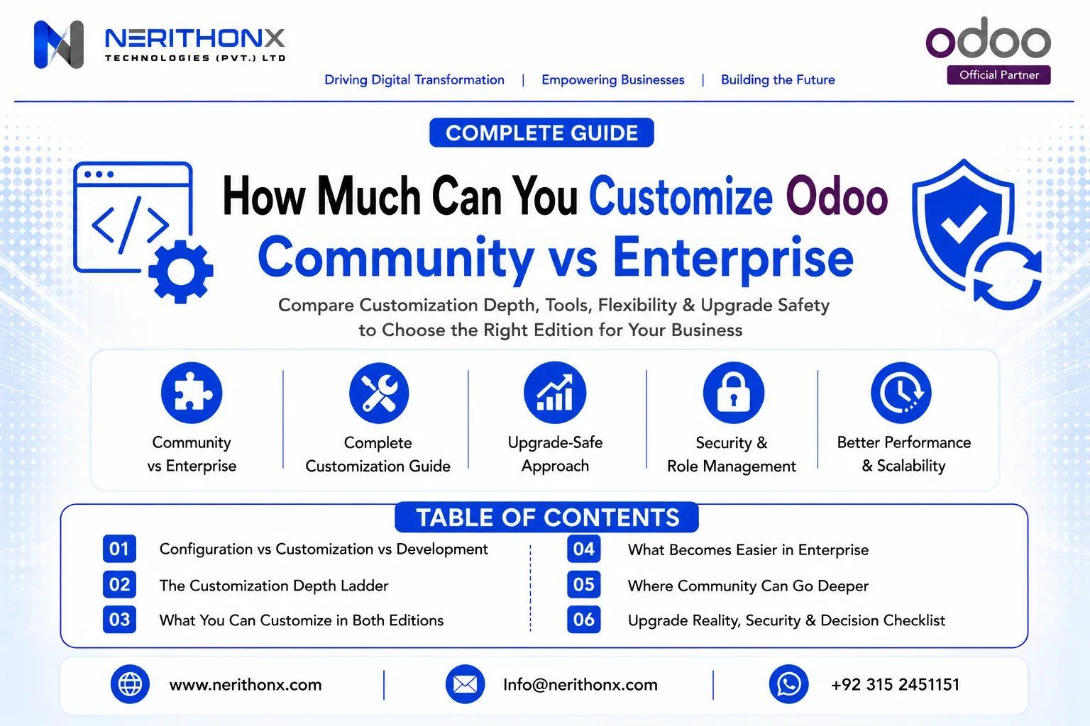 Odoo Community vs Enterprise Customization