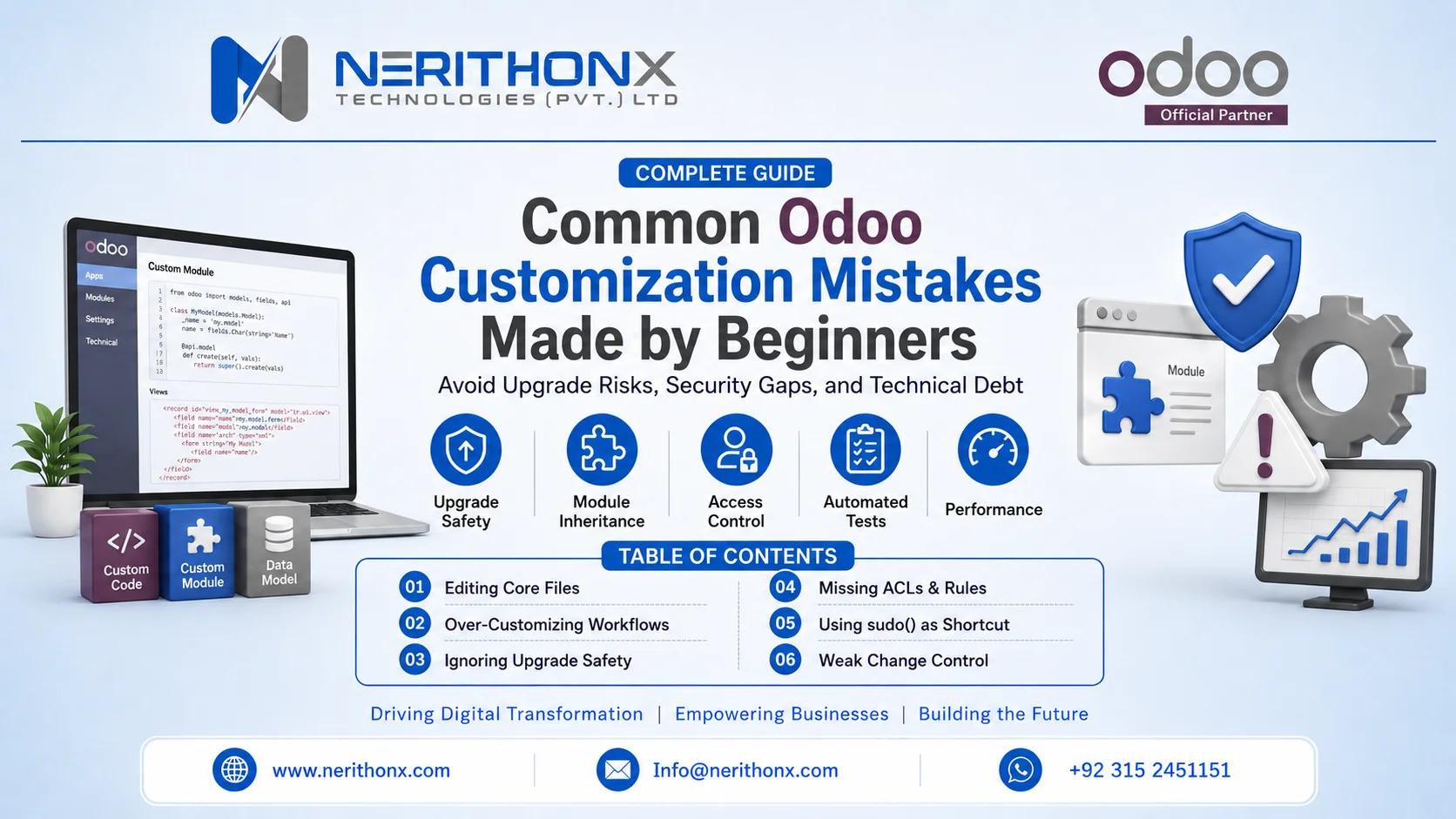 Common Odoo Customization Mistakes Made by Beginners blog featured image
