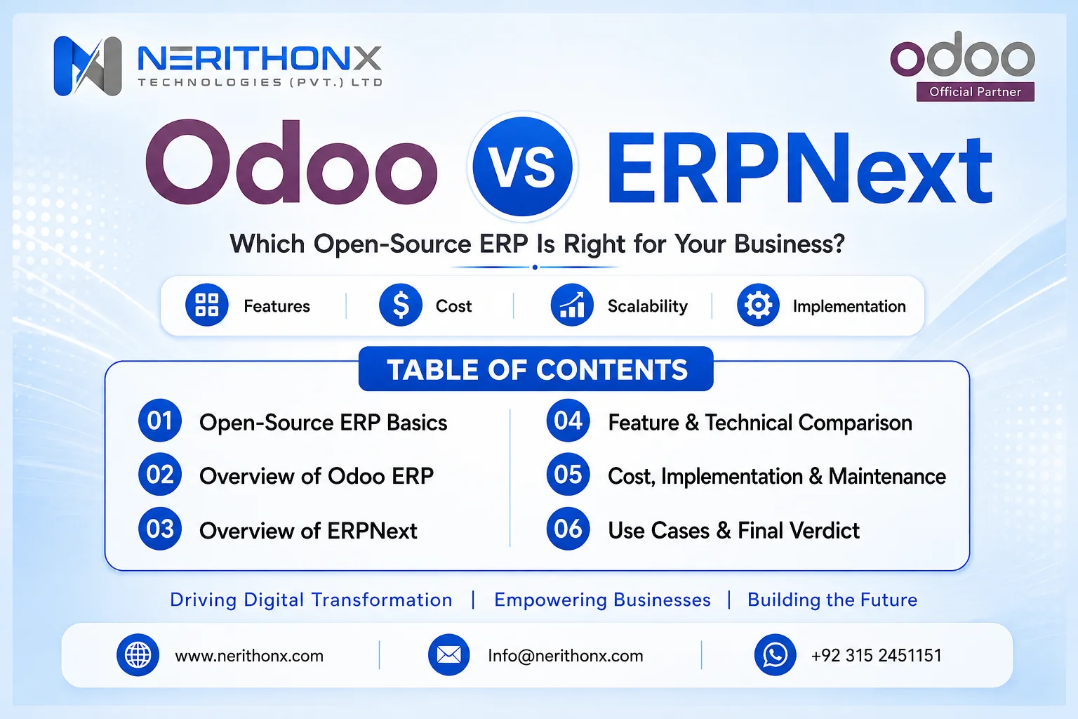 Odoo vs ERPNext comparison guide for choosing the right open-source ERP system