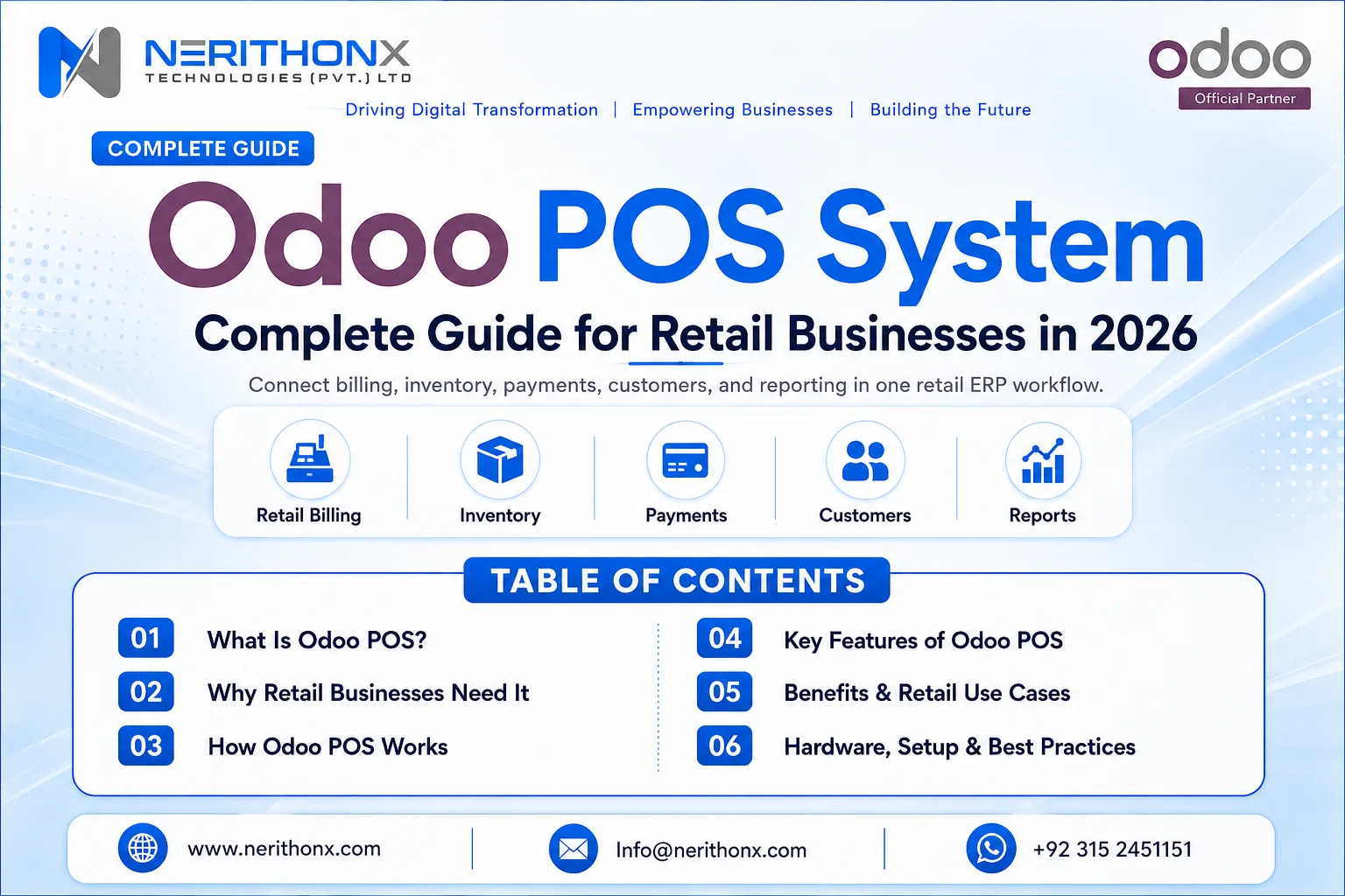 Odoo POS System for retail businesses in 2026